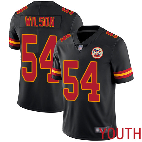 Youth Kansas City Chiefs 54 Wilson Damien Limited Black Rush Vapor Untouchable Nike NFL Jersey